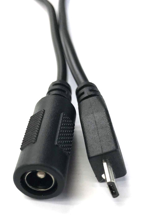 DC5.5mm F to Micro USB M Short Cable